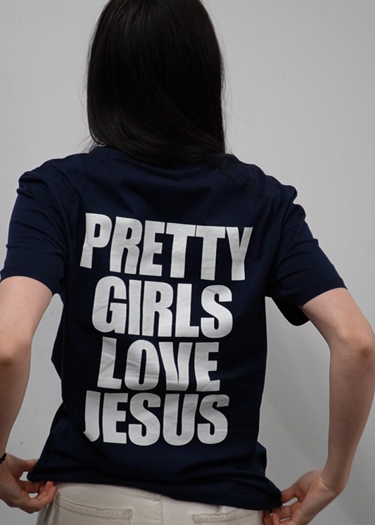 Pretty girls love Jesus T-shirt